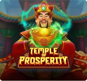 Temple of Prosperity slot with golden prosperity theme